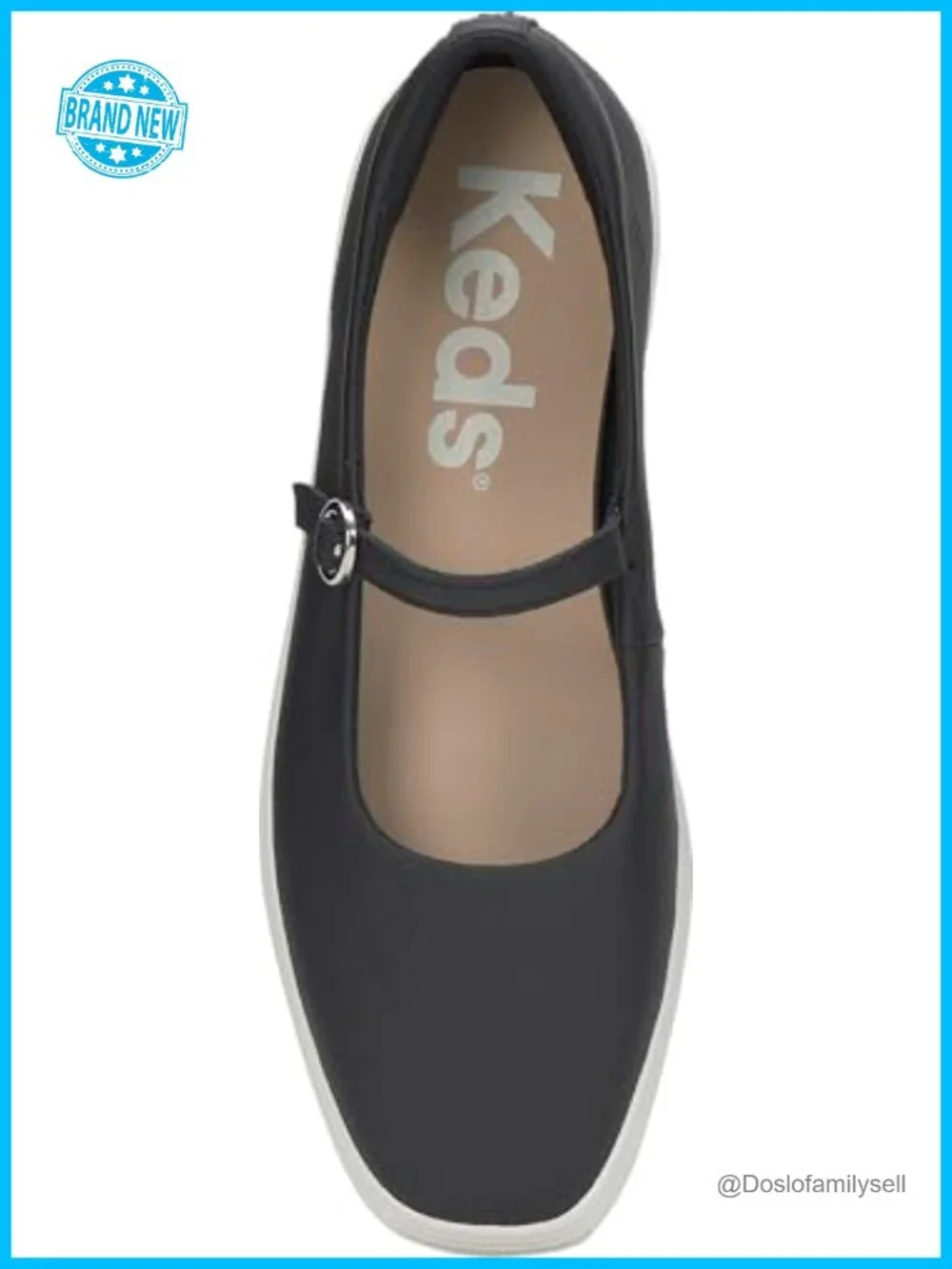 Leather Square Toe Mary Jane Flat Buckle Casual Shoe